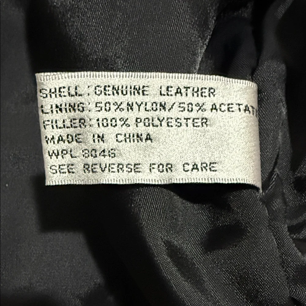 Alfani Buttery Soft Black Leather Jacket - Size Large - Picture 14 of 14